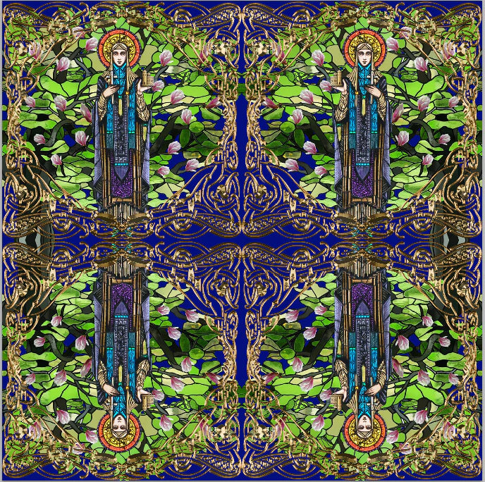 St Brigid Scarf 54cm x 54 cm