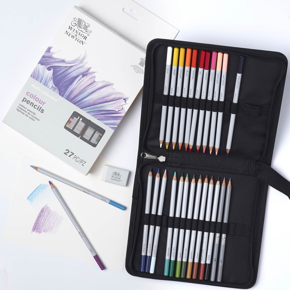Winsor & Newton Studio Collection Colour Pencil Wallet Set