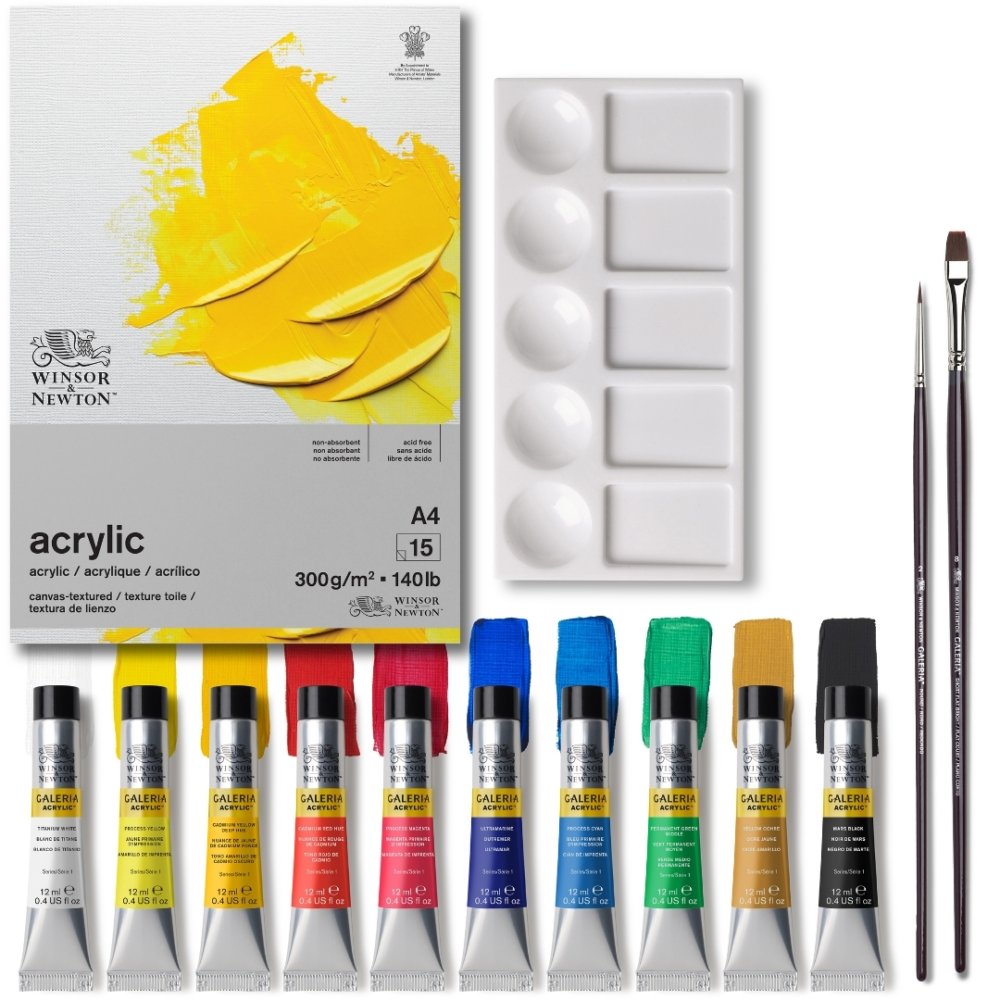 Winsor & Newton Galeria Acrylic Essentials 14 Piece Set