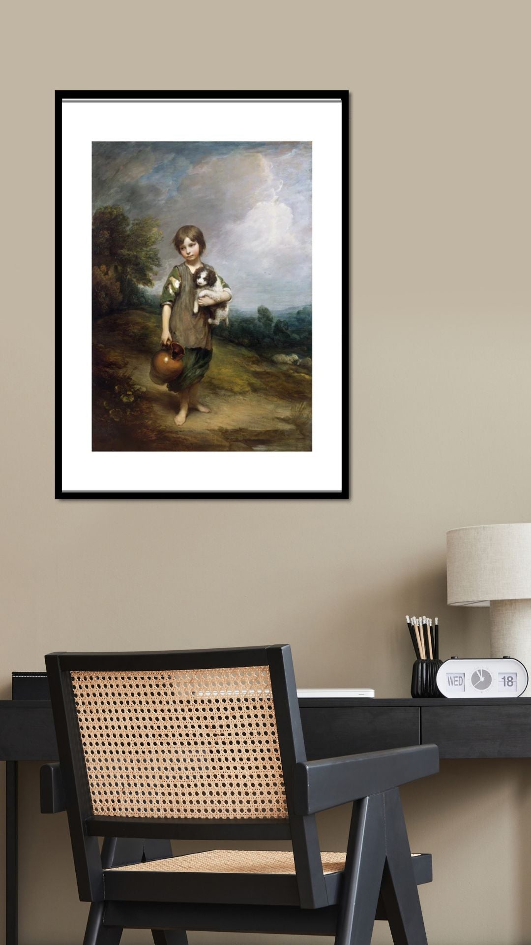 The Cottage Girl Canvas Print