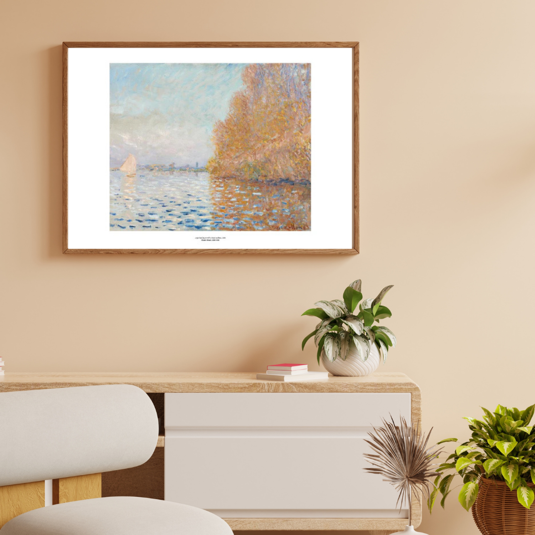 Monet, Argenteuil Basin with a Single Sailboat Art Print