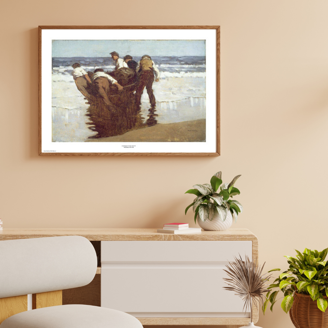 Henry, Launching the Currach Art Print