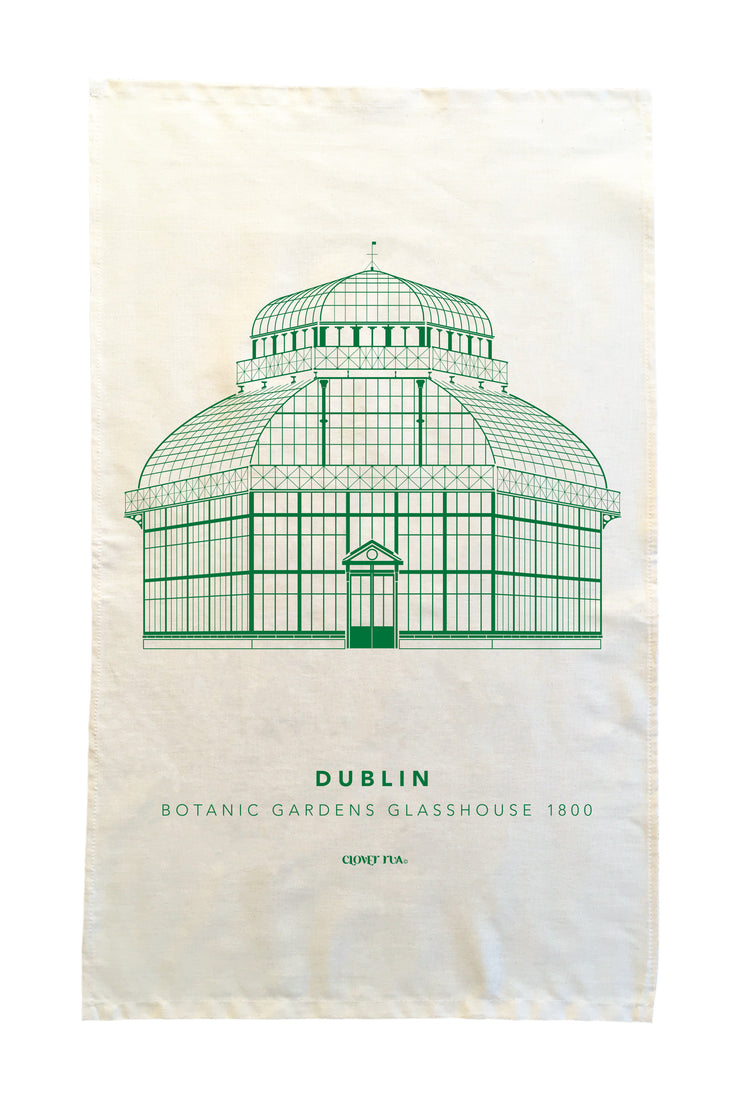 Botanic Gardens Glasshouse Tea Towel by Clover Rua