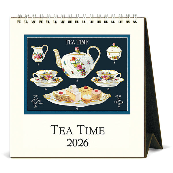 Tea Time Desk Calendar 2026