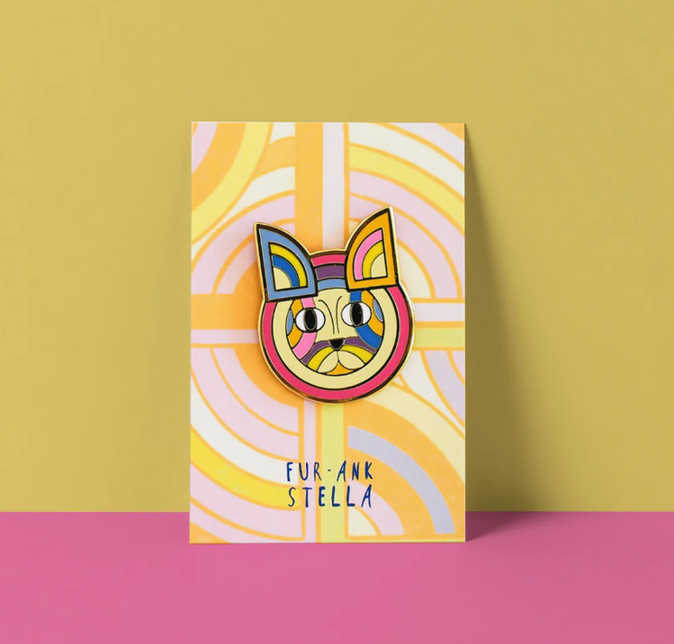 Fur-ank Stella Cat Artist Pin - Niaski
