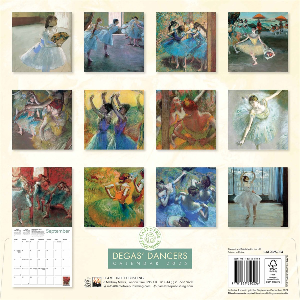 Degas' Dancers Calendar 2025