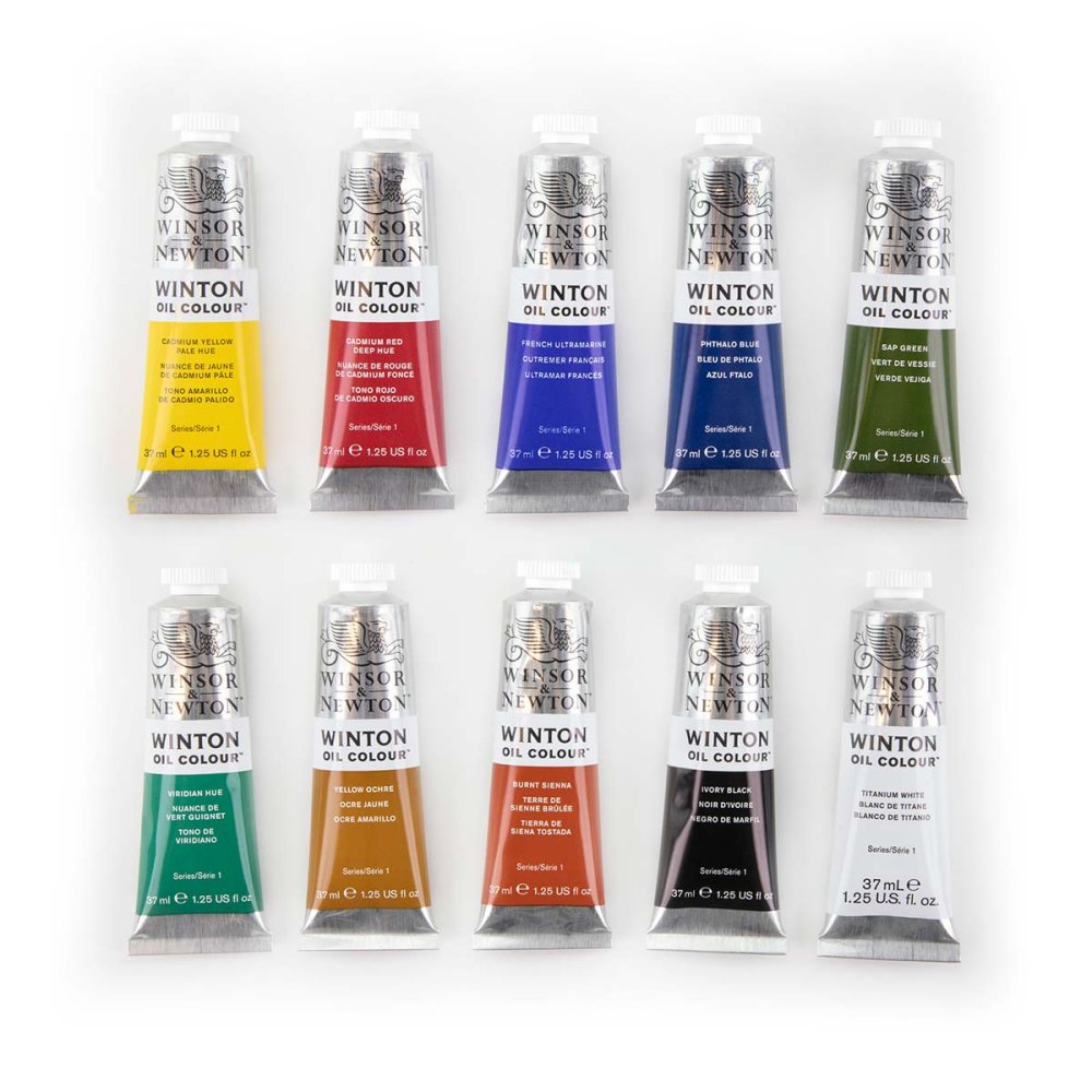 Winton Oil Paint Starter Set 10 x 37ml Tubes