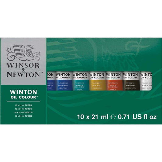 Winton Oil Paint Starter Set 10 x 37ml Tubes