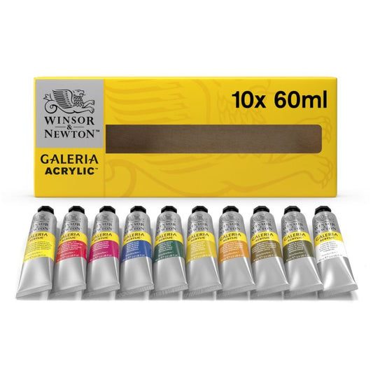 Galeria Acrylic Paint 10 X 60ml Tube Set