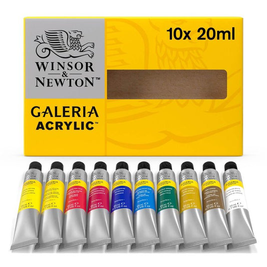 Galeria Acrylic Paint 10 X 20ml Tube Set