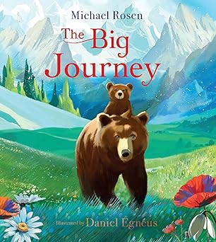 Book cover of 'The Big Journey' with two bears in a mountainous landscape.
