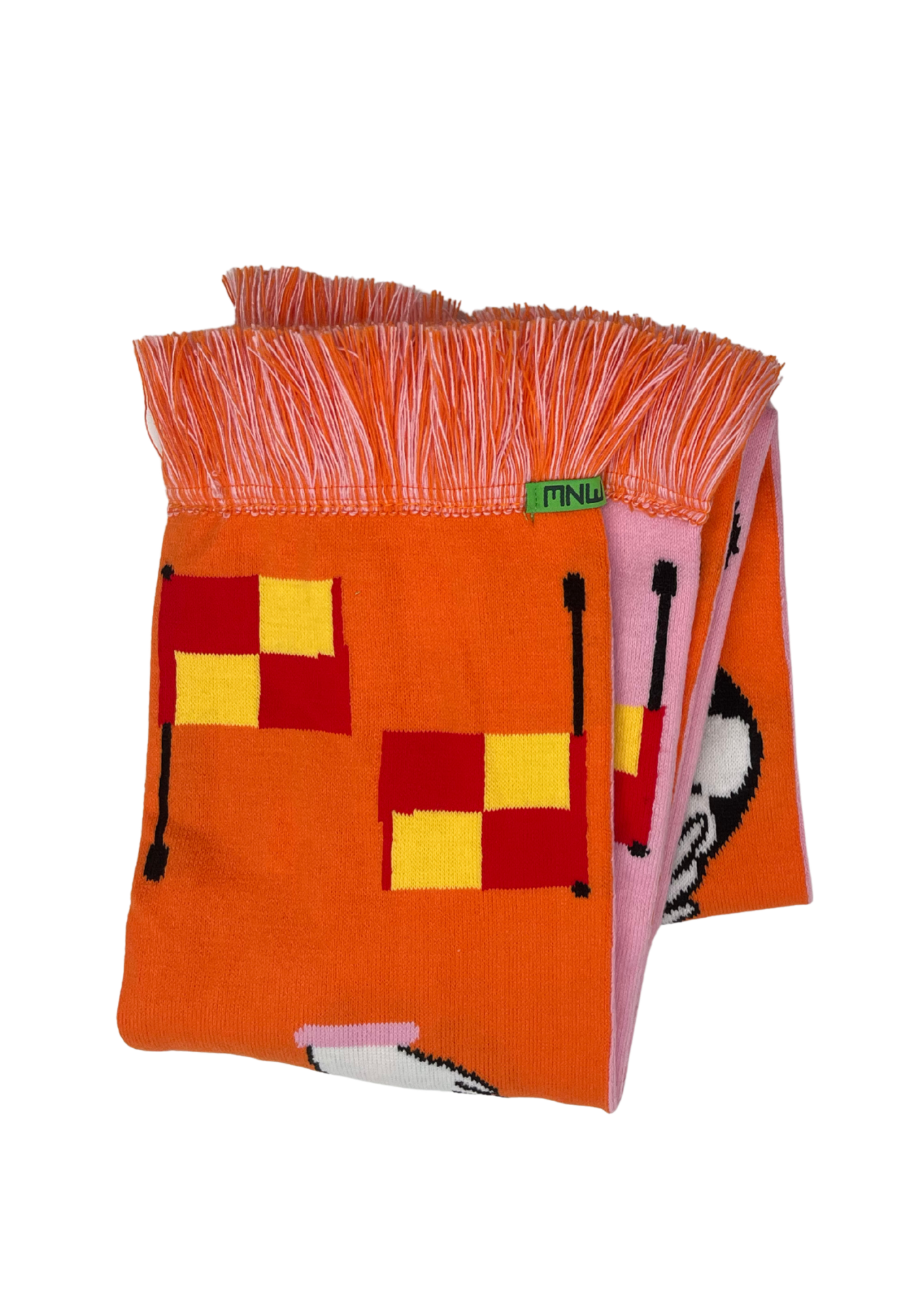 Handball Claddagh Scarf Orange and Pink