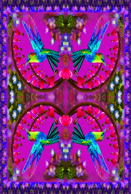 Bleeding Heart Scarf 54 x 54