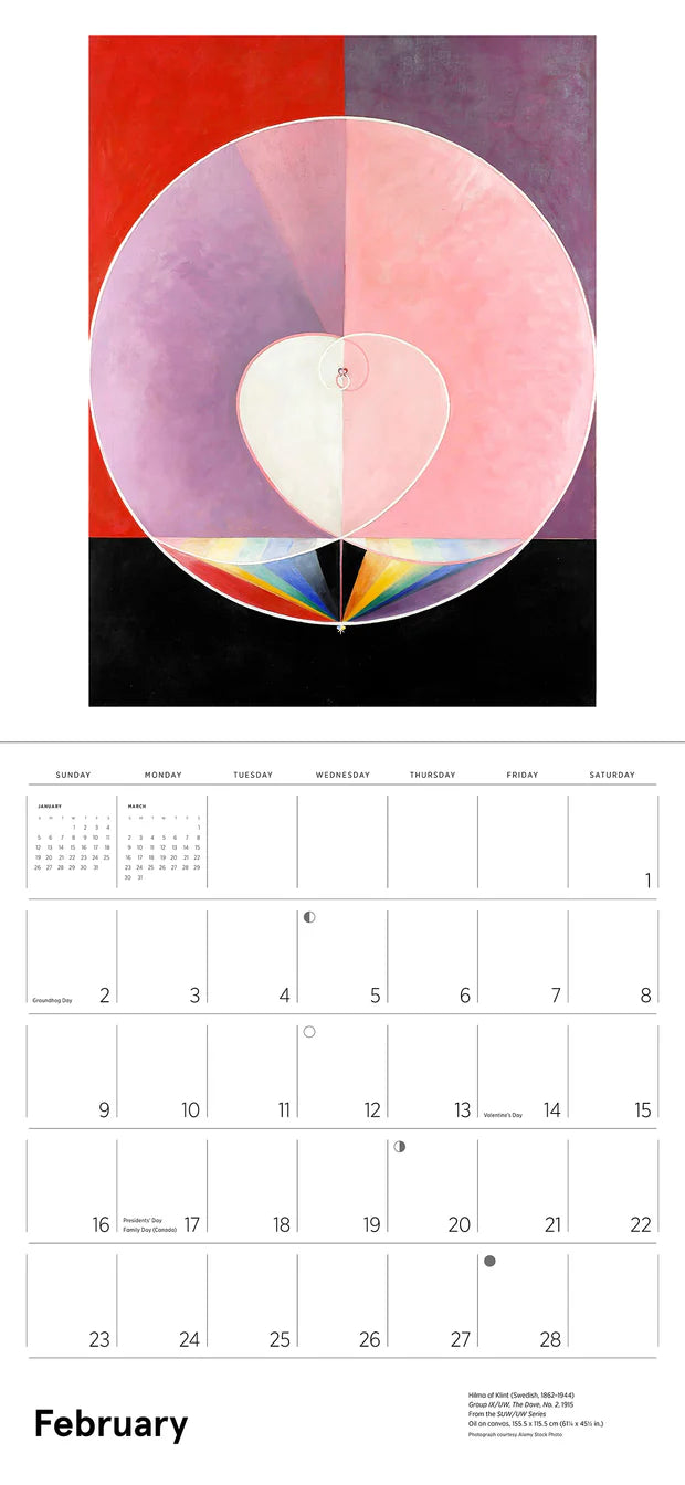 Hilma af Klint: Original Abstraction 2025 Wall Calendar