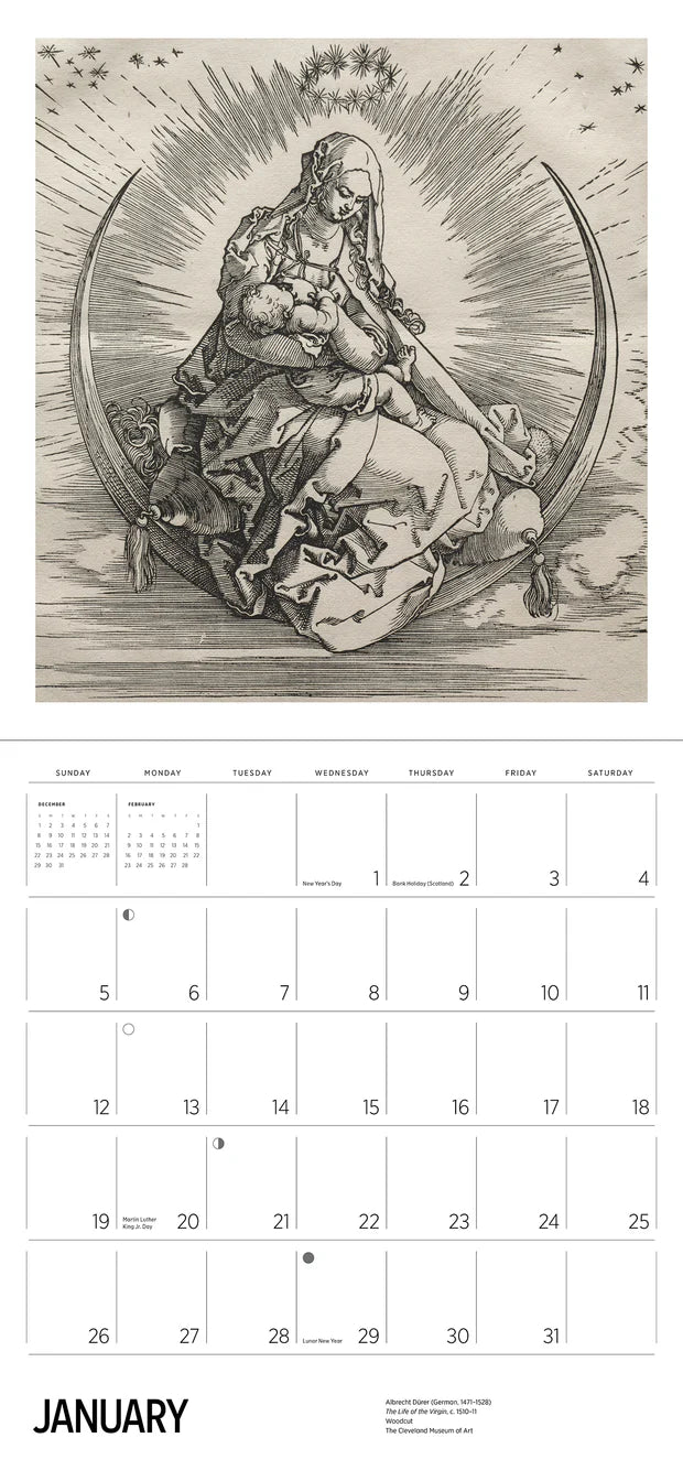 Albrecht Dürer 2025 Wall Calendar