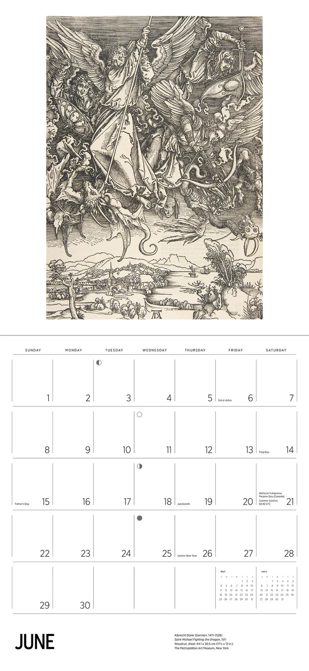 Albrecht Dürer 2025 Wall Calendar