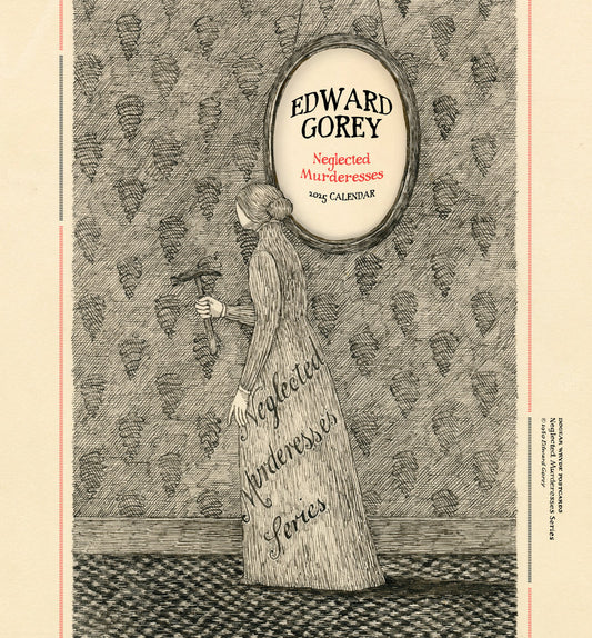 Edward Gorey: Neglected Murderesses 2025 Mini Wall Calendar