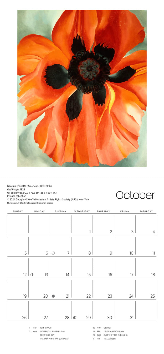 Georgia O'Keeffe 2025 Mini Wall Calendar