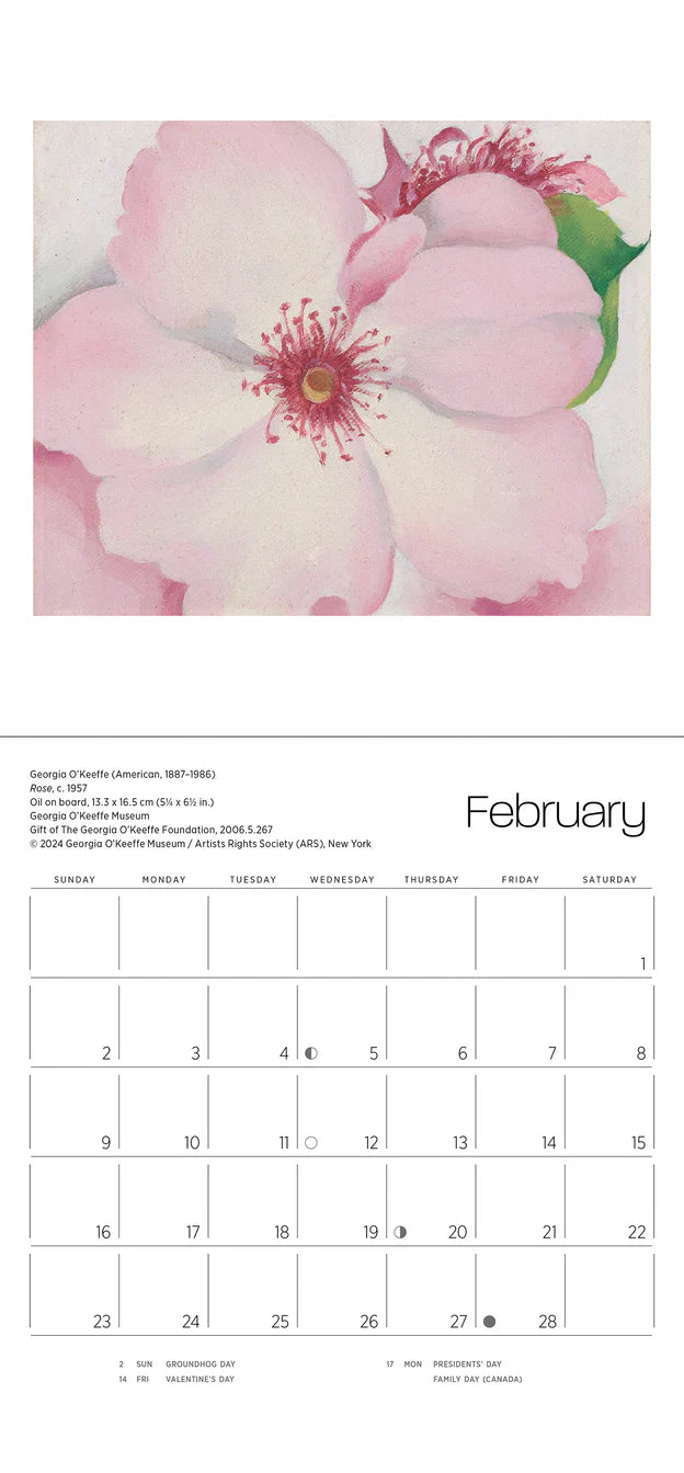 Georgia O'Keeffe 2025 Mini Wall Calendar