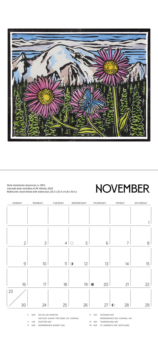 Molly Hashimoto 2025 Mini Wall Calendar