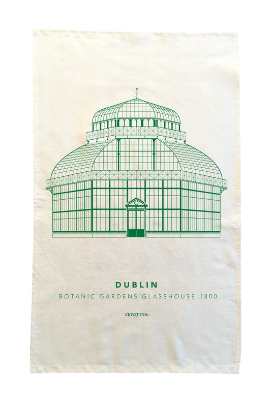 Botanic Gardens Glasshouse Tea Towel by Clover Rua
