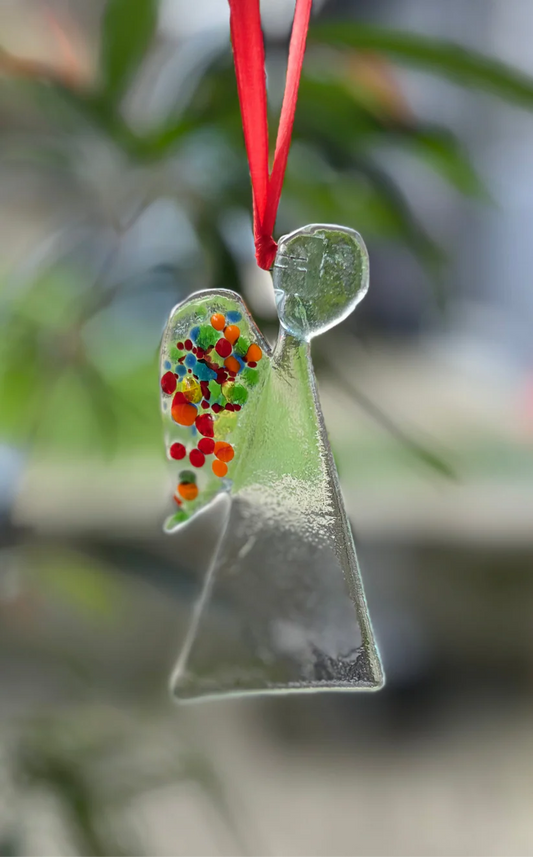Hanging Angel Decoration - Pocket Heart
