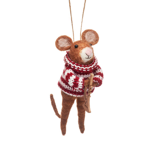 Musician Mice Felt Hanging Decoration- Assorted