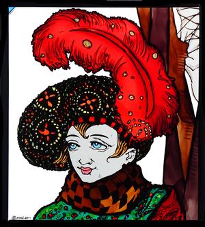 Harry Clarke Window Cling - The Snow Queen