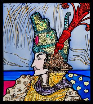 Harry Clarke Glass Window Decoration - The Nightingale