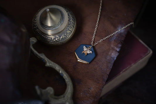 Honey Bee Necklace - Danu Ceramics