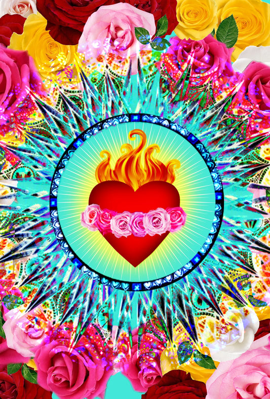 Immaculate Heart Silk Scarf 54 x 54