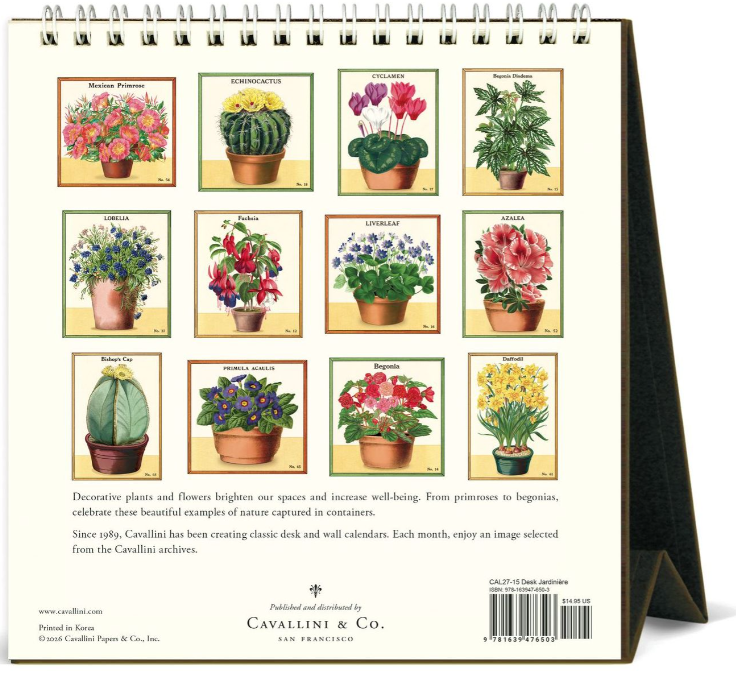 Jardiniere Desk Calendar 2027