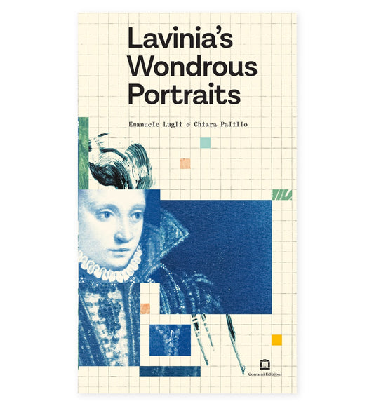 Book cover of 'Lavinia's Wondrous Portraits' with artistic design elements.