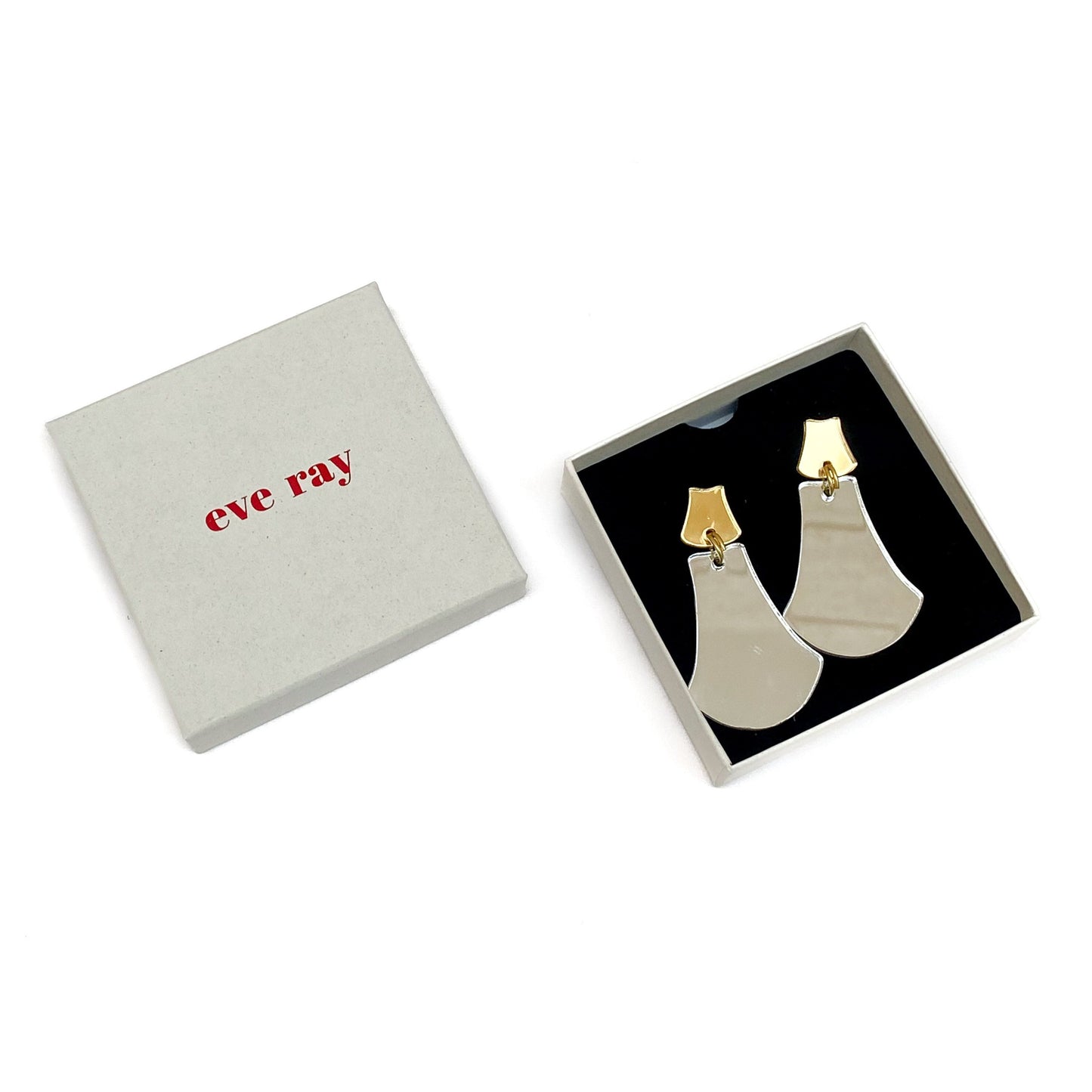 Eve Ray Turning Heads Gold & Silver Earrings