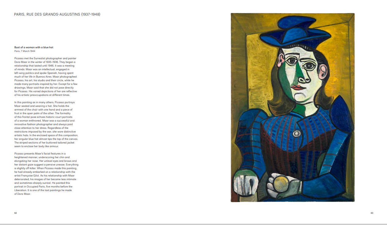 Open page from Picasso From the Studio Catalogue