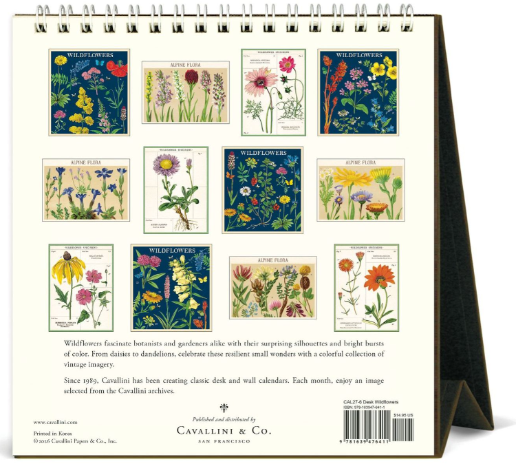 Wildflowers Desk Calendar 2027