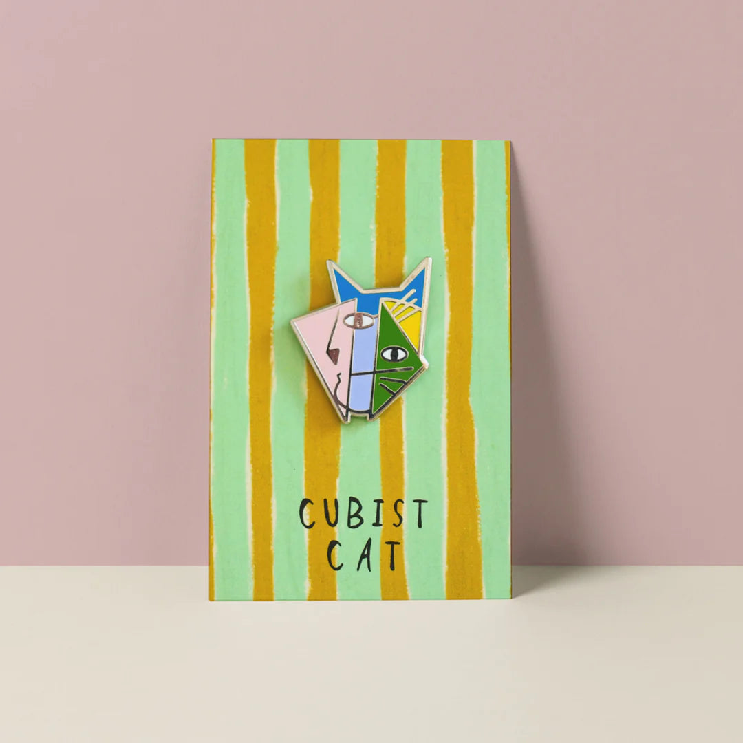 Cubist Cat Pin Niaski