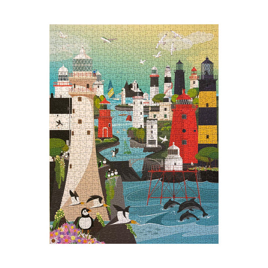Irish Lighthouses 1000 Piece Jigsaw