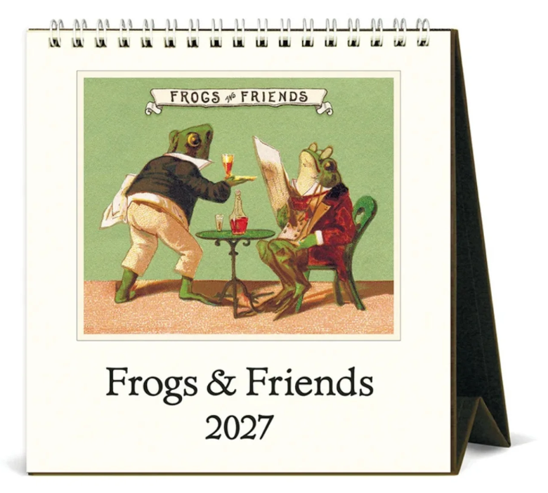 Frogs & Friends Desk Calendar 2027