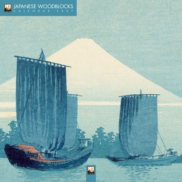 Japanese Woodblocks Wall Calendar 2027 - Flame Tree Publishing