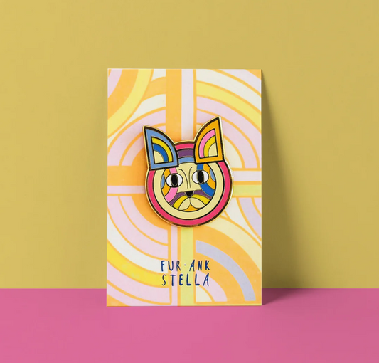 Fur-ank Stella Cat Artist Pin - Niaski