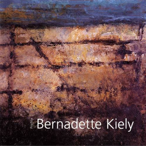 An abstract painting in shades of brown that almost looks like a grid from above with a sky. The title is white at the bottom.